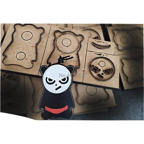 Japan Steel Blade Panda Leather Cutting Die Leaf Rule Metal Die Cutter Leather Cut Mold Crafts Kraft Punch Tool