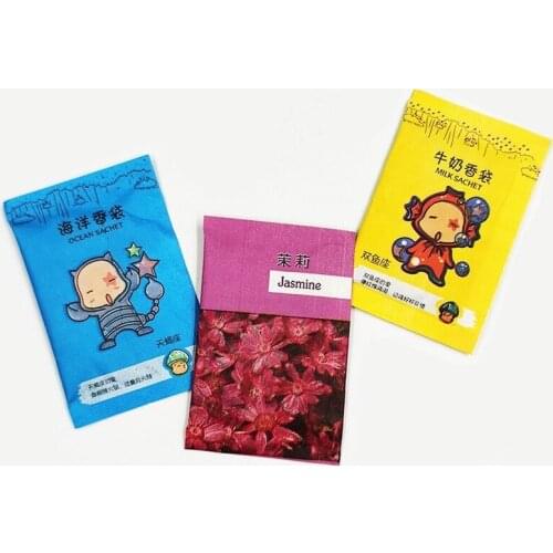 12Pcs New Arrival Deodorant Wardrobe Closet Sachets Car Sachet Dried Clothes Damp Mildew Odor Fragrance Spices Bags Refrigerador