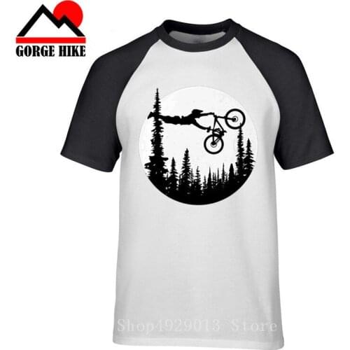 2019 Mountain Biking MTB T Shirt Brand Clothes Bicycles Logo shirt MTB Moon T-Shirt downhill outdoor forest landscape Tops Tees