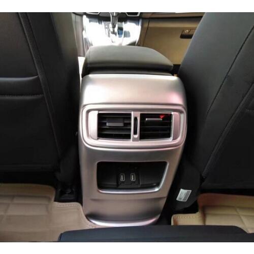 ABS Pearl Chrome Interior Rear Air-Condition Vent Outlet Cover Trim For Honda CR-V CRV 2017 2018