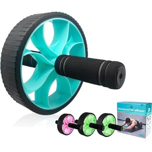 No Noise Abdominal Wheel Candy Color Single Wheel Ab Roller Stretch Trainer For Arm Waist Leg Exercise Gym Fitness Equipment