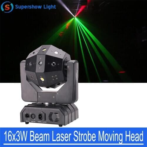 Disco Club Led Beam Football Light 16x3w 3in1 LED Beam Laser Moving Head Disco Ball