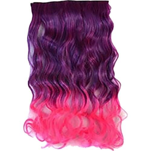 Gradient Headband wig Full Head Curly Wavy Clips In On Synthetic Hair Extensions Hairpieces For Women gumki do wlosow Headband