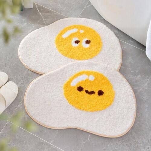 Cotton Bathroom Anti Slip Floor Showering Absorbent Mat Room Cartoon Cute Entrance Door Mat Living Room Rugs