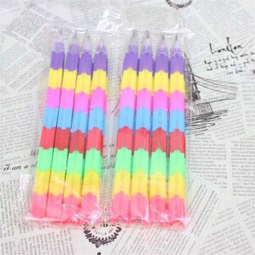 B314 stationery rainbow multi functional bullets bullets pencil variant 8 section color prize Stationery for office supplies