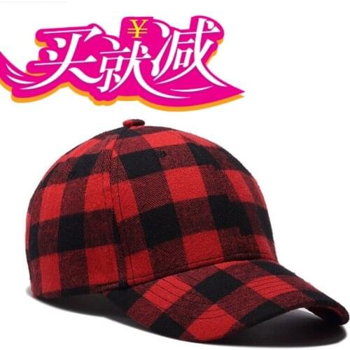 Black red plaid cap mens hat baseball cap summer fascinator hats