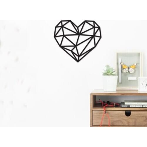 Laser Cut Acrylic geometric heart Wall Decor, Heart Sign Outdoor Hanging,photo prop wall sign,Housewarming Gift,nursery decor