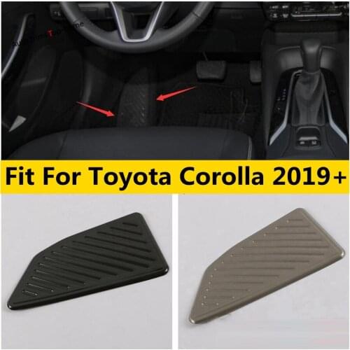Yimaautotrims Left Foot Rest Pedal Plate Cover Non-Slip Pad Protection Trim For Toyota Corolla 2019 2020 2021 Interior Mouldings