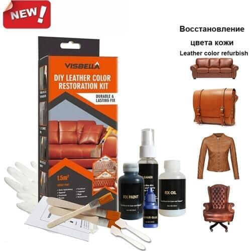 Liquid Leather Skin Repair Restoration Kit For Home Interior Leather Finish For Shoe Repair Black Brown Car Goods Seat Sofa