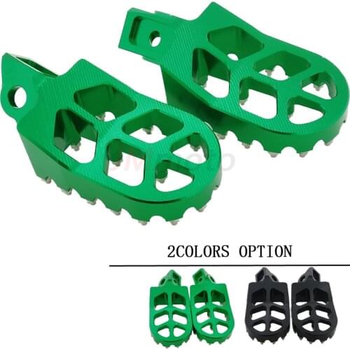 New For Kawasaki KX65 KX80 KX85 KX100 KX 65 80 85 100 For Suzuki RM65 RM100 RM 65 100 Motorcycle CNC Footrest Footpeg Foot Pegs