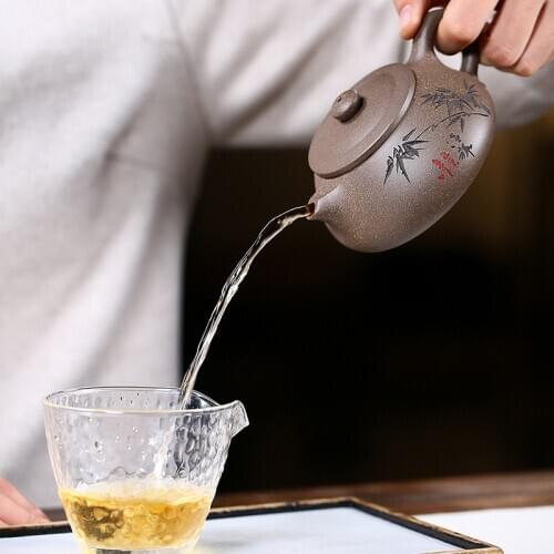 Authentic Yixing Teapot Handmade Shi Piao Kung Fu Kettle Creative Teaware Send Gift Box