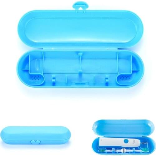 Portable Case for Oral B Electric Toothbrush Handle Storage Anti-Dust Cover Two Tooth Brush Heads for Couple Travel Holder Box