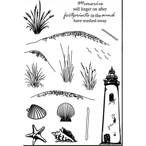 Lighthouse Transparent Clear Stamps for DIY Scrapbooking/Card Making/Kids Christmas Fun Decoration Supplies ST0013
