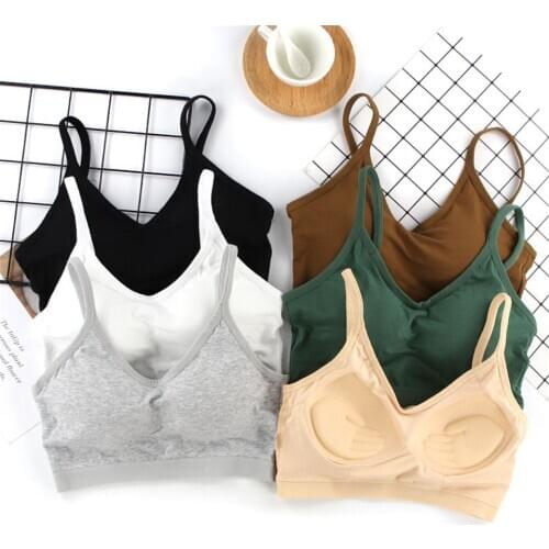 Fitness Sports Bra Running Sports Bras Women Cotton Push Up Yoga Long Sport Tops Jogging Gym Women Sports Bra Girl Underwear