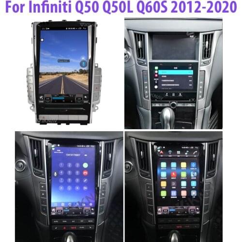 For Infiniti Q50/Q50L/Q60S Original Car Without Screen radio android auto stereo car audio video multimedia player gps navi