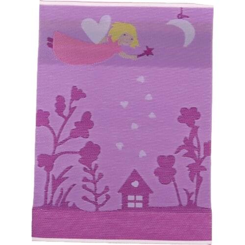 1/12 Fashion Cartoon Elf Figures Printed Carpet Area Rug for Dolls House Sitting Room Garden Life Scenes Decor