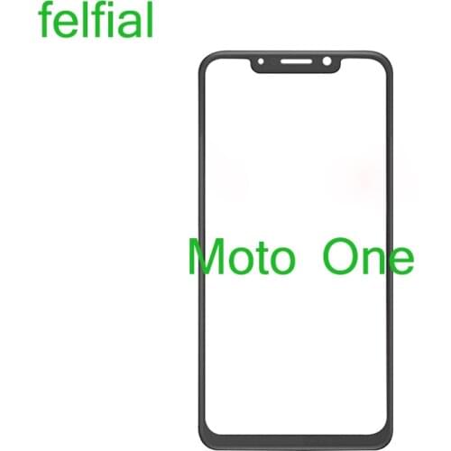 10Pcs/Lot For Motorola Moto One Front Outer Glass Lens P30 Play XT1941 Touch Screen LCD Panel Glass With OCA Hollow Glue