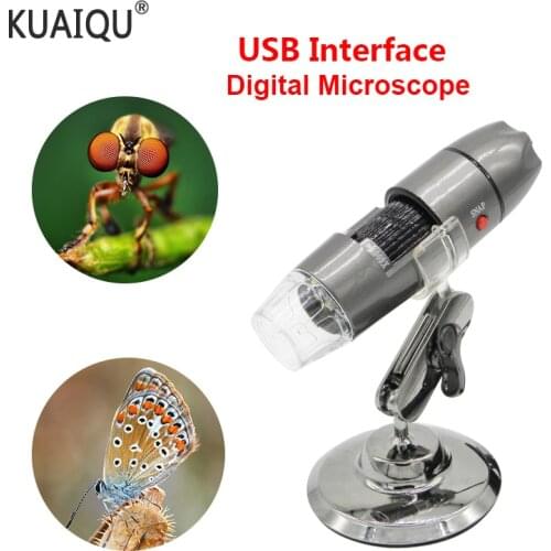 1000X 800X USB Digital Microscope Electronic Microscope Camera Endoscope LED Magnifier Adjustable Magnification with Metal Stand
