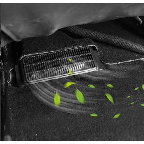 2pcs Car Air Outlet Cover For Tesla Model 3 2017-2020 Under Seat Air Vent Anti-blocking Dust Cover Accessories