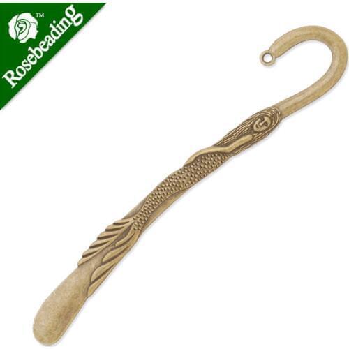 20.5x122mm Antique boronze hook bookmark,bookmark Chip,mermaid,10pcs/lot-C3925