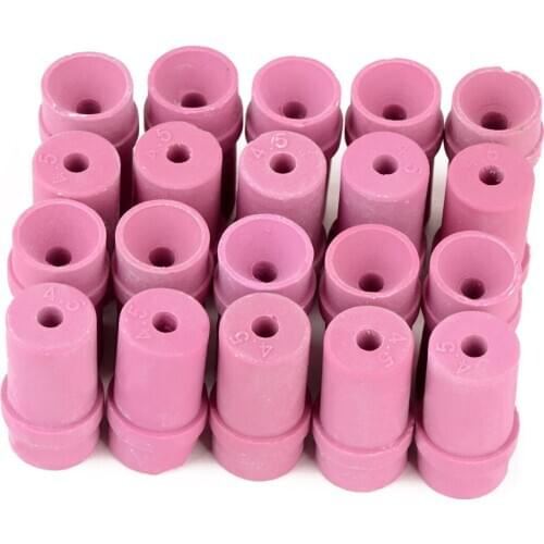 20PCS Air Sand Blasting Ceramic Nozzles Tips Pink Ceramic Blasting Nozzle Sandblaster Replacement 6mm for Industrial Machine