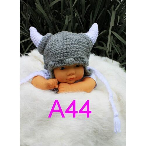 20pcs Crochet Viking Hat - Crochet Kids Helmet - Toddler Viking Helmet -Crochet Viking Helm - Viking Baby Hat - Kids Crochet Hat