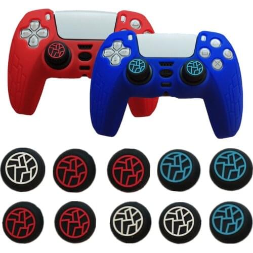 4PCS Thumb Stick Grips Caps Joystick Cap Cases Slim Silicone Analog Thumbstick Grips Cover For PS5 For Nintend Switch Pro Access