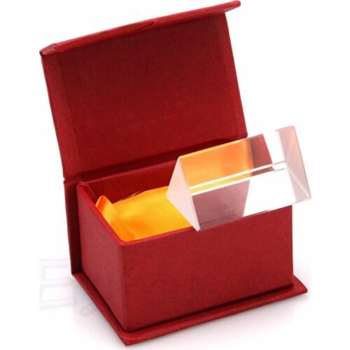 5cm Triangular Prism Teaching Optical Glass Triple Physics Light Spectrum