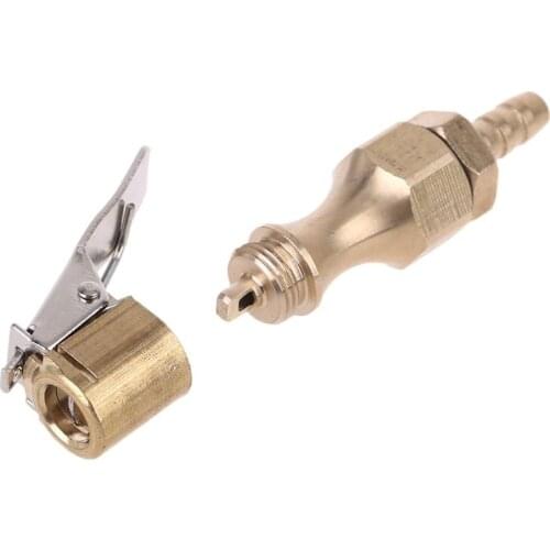 6.5mm Locking on Tire Chuck Clip Air Inflator Compressor Pump Adapter for Car