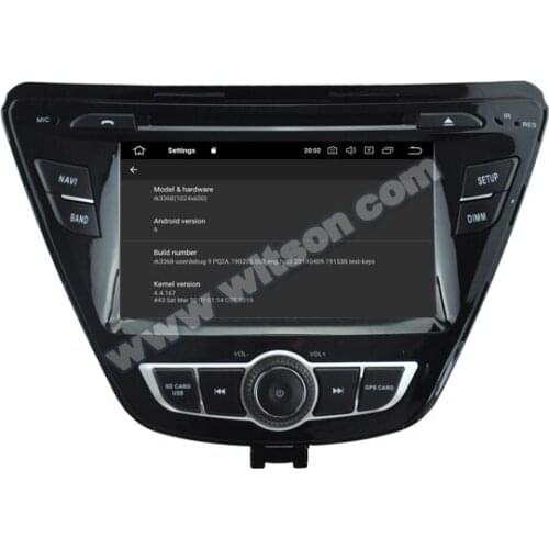 7" Android 9.0 OS Car DVD Multimedia GPS Radio for Hyundai Elantra 2014-2015 & Hyundai Avante 2014-2015 with 4GB RAM 64GB ROM