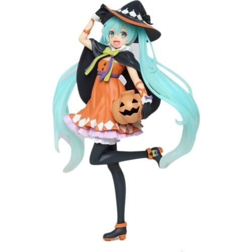 Bandai Hatsune Miku Four Seasons Autumn Clothes Halloween Action Figure Boxed PVC Model Adult Doll Decoration Toy Children Gift