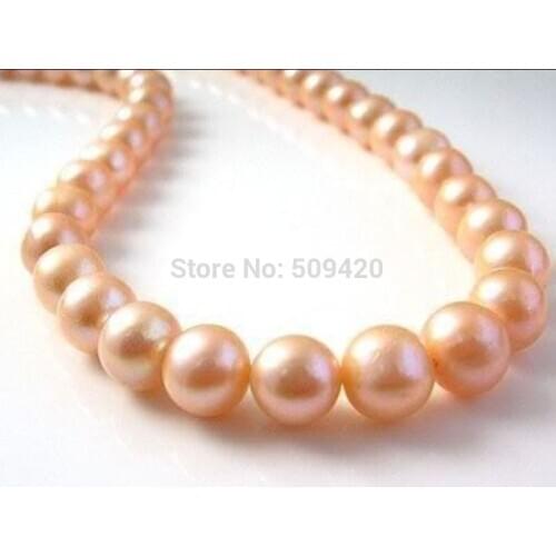 ~~ Free Shipping BEAUTIFUL 18" 11-12MM AAA+ SOUTH SEA PINK PEARL NECKLACE