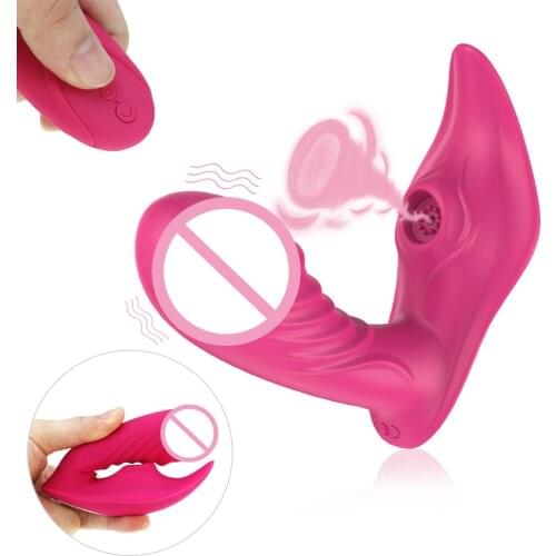Wireless Remote Control Sucking Vibrator for Women G Spot Clit Sucker Clitoris Stimulator Dildo Sex Toys Shop for Adults Couples