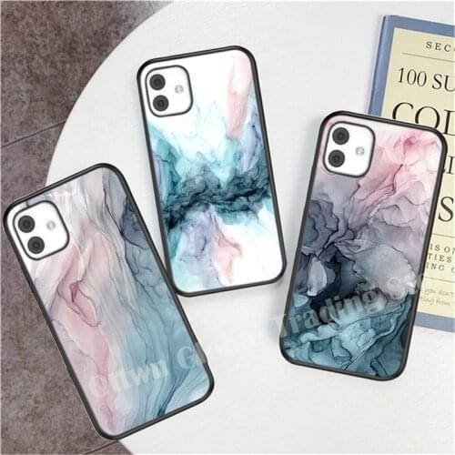 Ottwn Colorful Watercolor Phone Case For iPhone 12 Pro Mini 11 Pro Max X XR XS Max 7 8 Plus SE 2020 Soft TPU Silicone Back Cover