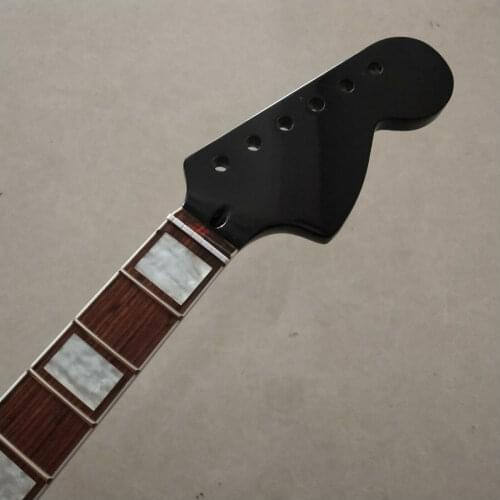 Black Maple 22 frets 25.5 inch electric guitar parts Guitar Neck Rosewood inlay