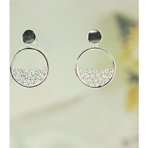 DE20 good earrings women fine jewelry,925 silver simple ,temperamental lady earring for daily wear Free shipping