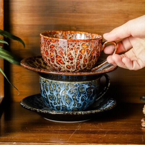 European Luxury Style Ceramic Mug Coffee Tea Milk Cups with Handle Creative Latte Cup Novelty Gifts Household Afternoon Tea