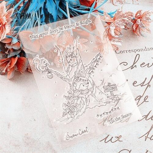 Hot sale sparrow Transparent Clear Stamps / Silicone Seals Roller Stamp for DIY scrapbooking photo album/Card Making