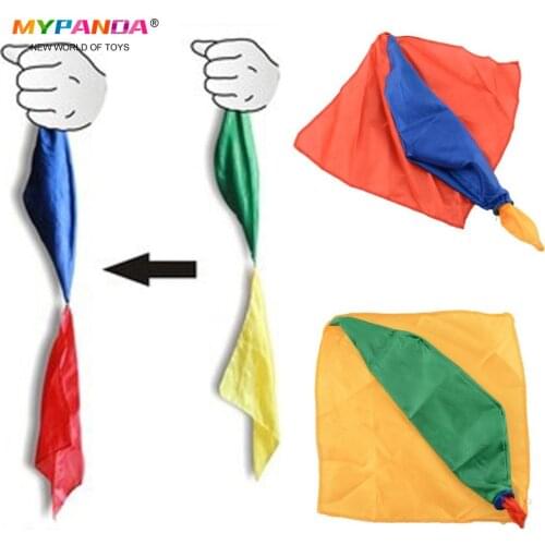 Hot New Change Color Silk Scarf For Magic Trick By Mr. Magic Joke Props Tools Toys Gift 22cm * 22cm