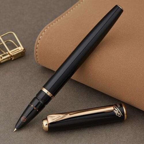Hero 1079 Metal Fountain Pen Black Ink Pen Iraurita Extra Fine 0.38mm Smooth Financial Writing Office Business Student Gift