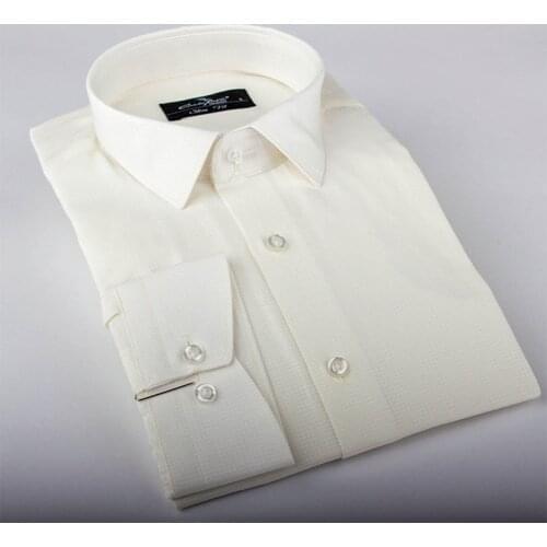 Mens Long Sleeve Oxford Plaid Striped Casual Shirt Chest Pocket Regular-fit Button-dow Slim Fit Style Design fabric Bussines