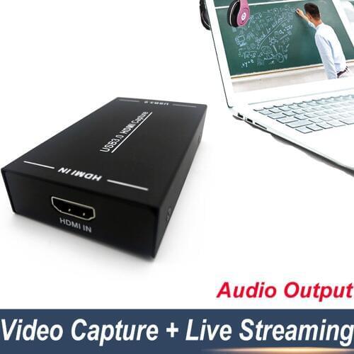 New arrival HDMI Video Capture Card Streaming OBS Board Capture USB 3.0 Cards Grabber Recorder Box for Switch PS4 Game Camera