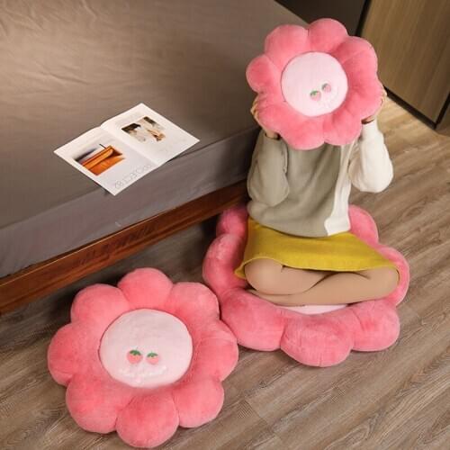 45/65CM New Cute Plush Fruit Flower Cushion Super Soft Sofa Pillow House Christmas Decor Children Birthday Christmas Gift