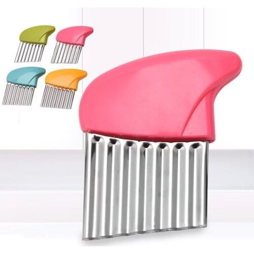 Portable wavy French fries cutter, stainless steel potato chopper, vegetable chopper, grinder