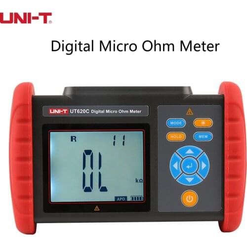 UNI-T UT620C best digital micro-ohm meter DC low resistance meter cable/coil/motor resistance tester