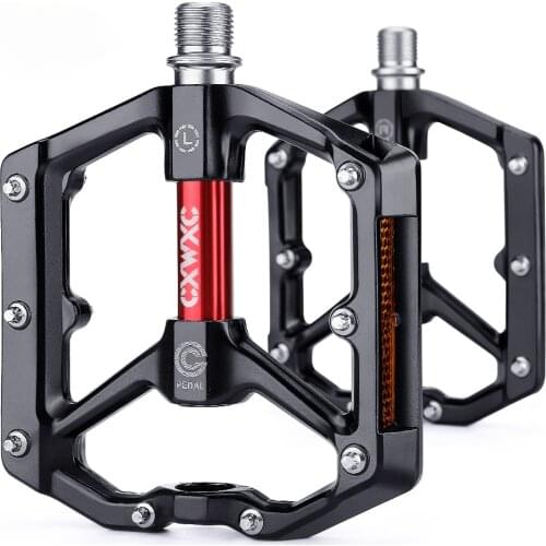 Bicycle Pedals Flat Platform Aluminum Pedal For MTB Mountain Urban BMX Hybrid Bikes Parts Sealed Bearing All-round Bike Pedals