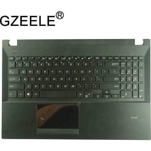 GZEELE US English Keyboard bezel UPPER Cover For ASUS E500 E500C E500CA P500 P500C P500CA Palmrest