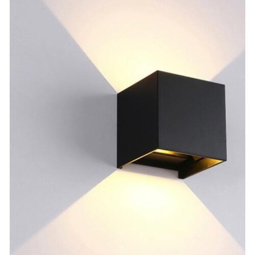 Indoor Wall Lamp Cube Adjustable 6W Indoor Outdoor Aluminum Wall Light Surface Mounted LED Garden Porch Light Home Decoration