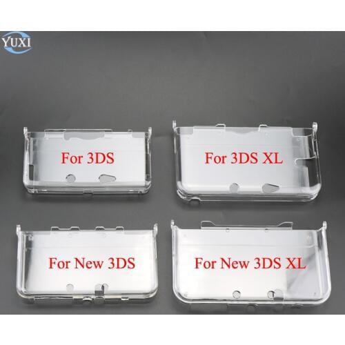 YuXi Lightweight Rigid Plastic Clear Crystal Protective Hard Shell Skin Case Cover For Nintendo 3DS New 3DS XL LL Game Console