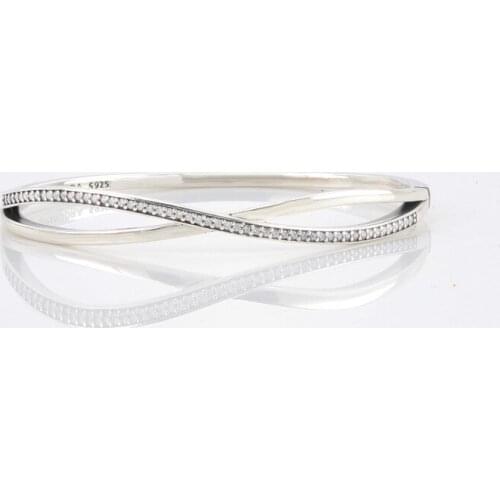 Bewill Authentic 100% S925 Sterling Silver New Diamond Inlaid Cross Star Ring Bracelet Luxury Jewelry